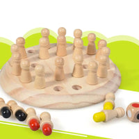 Jogo de Memória em Madeira - Montessori Brinquedos