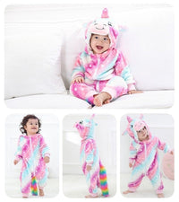 Macacão Inverno Bebê com Capuz Divertido Bichinhos