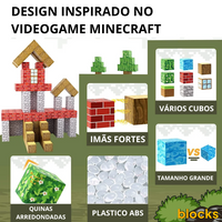 Blocos Magnéticos BLOCKS [+5 Bonecos de BRINDE]