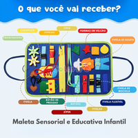 Maleta Sensorial e Educativa Infantil  | Brincadeira e Aprendizado