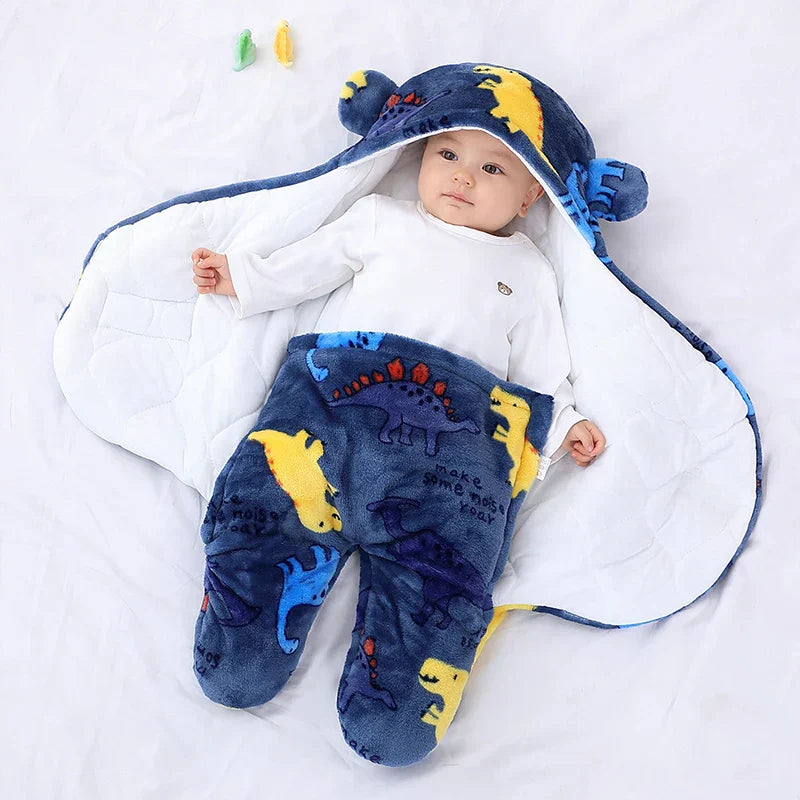 Saco de Dormir do Bebê Ursinho Estampado e Acolchoado